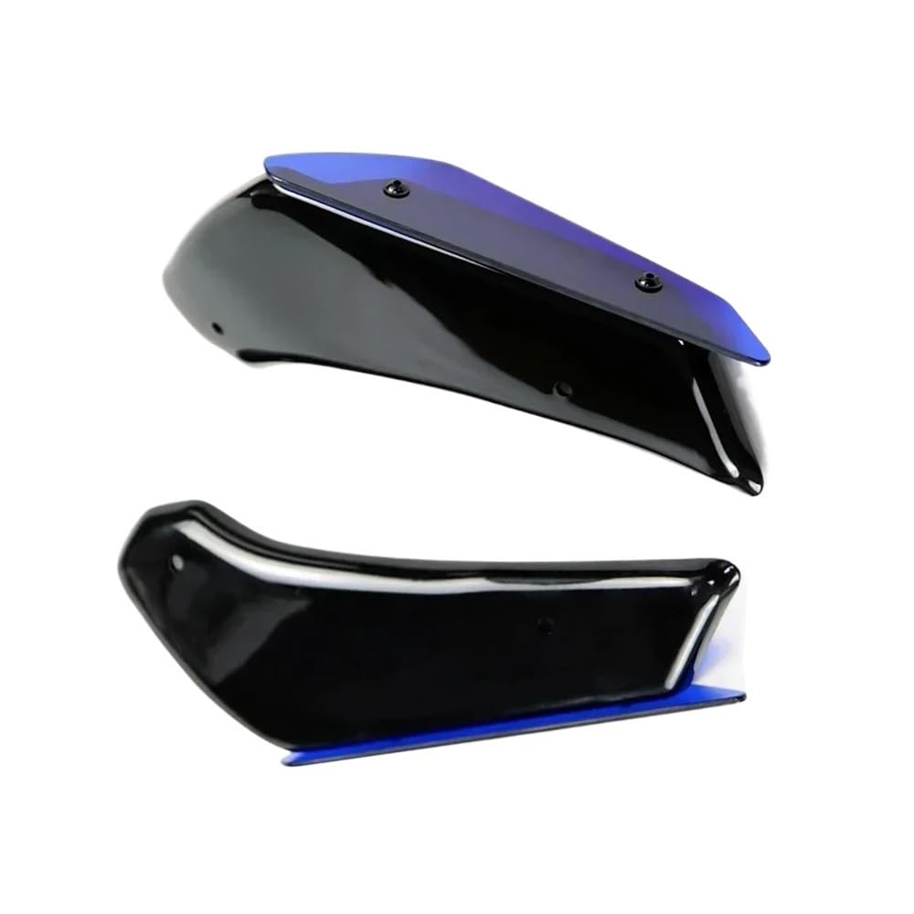 Winglets Seitenspoiler Verkleidung Aerodynamischer Flügelsatz Festes Motorradzubehör Für Y&amaha Für R1/R1S 2015-2019(Blue) von SPeesy