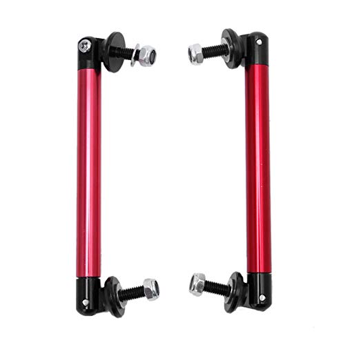 Auto Front StoßStange StüTzstange 1 Paar 100 mm 150 mm 200 mm Universal-Frontstoßstangenlippensplitterstange Strebe Spurstange Unterstützung FrontstoßStange Lippe Splitter Strebe(20cm Red) von SQIANKUN