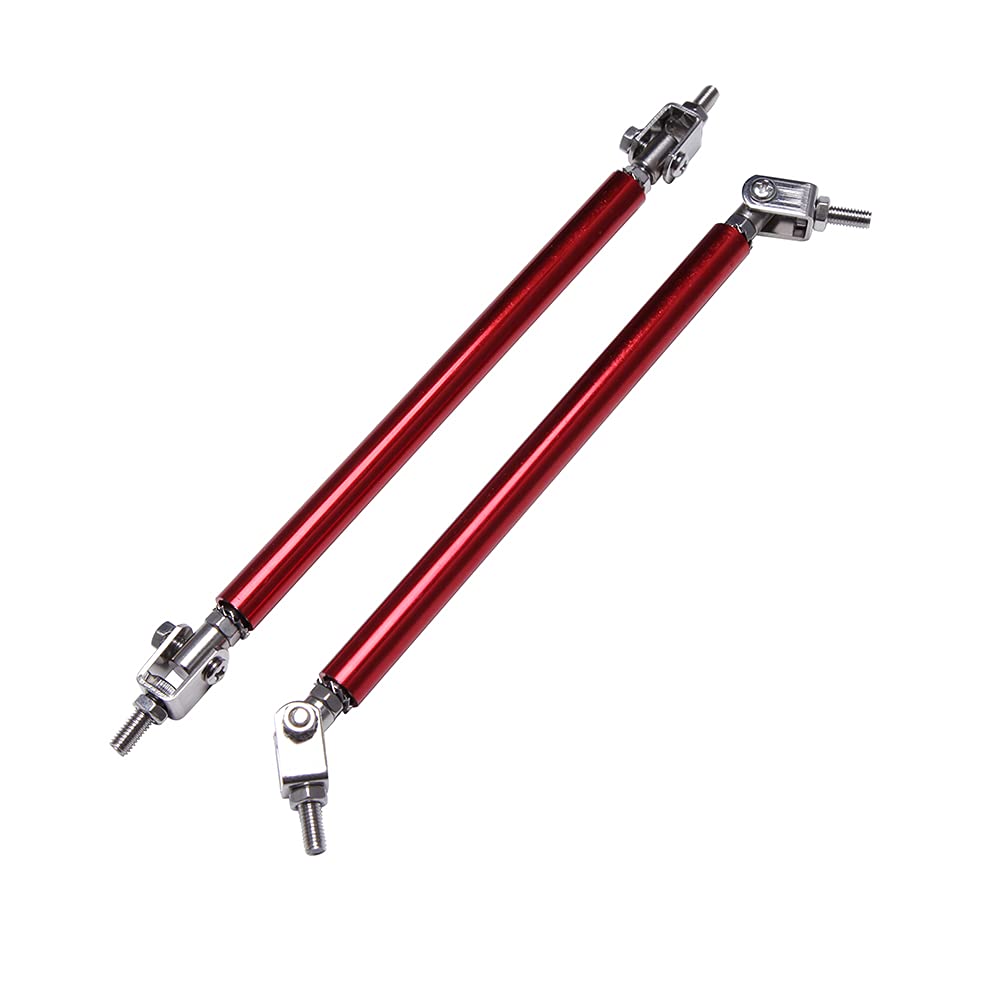 Auto Front StoßStange StüTzstange 15 cm Universal-Federbeine for vordere und hintere Stoßstange, Splitter-Stützstange FrontstoßStange Lippe Splitter Strebe(15cm Red) von SQIANKUN