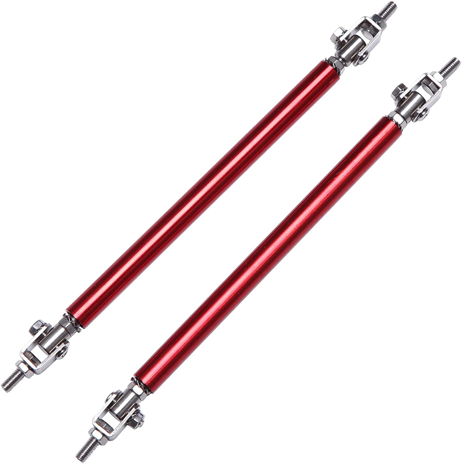 Auto Front StoßStange StüTzstange Universal Vorne Hinten Stoßstange Splitter Strut Rod Krawatte Unterstützung Bar for Auto Zubehör FrontstoßStange Lippe Splitter Strebe(10cm Red) von SQIANKUN