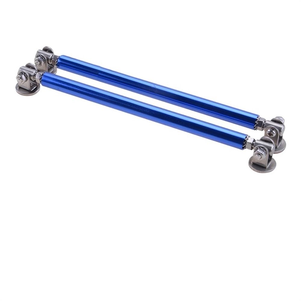 Auto Front StoßStange StüTzstange Universelles, verstellbares Stoßstangenlippen-Splitter-Strebenstangen-Krawatten-Stützstangen-Set FrontstoßStange Lippe Splitter Strebe(15cm Blue) von SQIANKUN