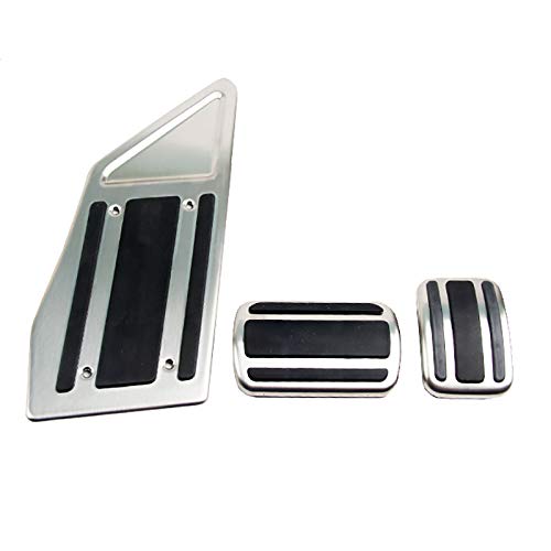 FußStüTze Pedale Autostil Bei/mt. Gasbremspedalabdeckung Bohrer Stahl Rutschfeste Beschleuniger Overlay Fit Gebrauch for Peugeot 3008 5008 2017 2018 2019 2020 LHD FußStüTze Bremse(AT 3PCS) von SQIANKUN