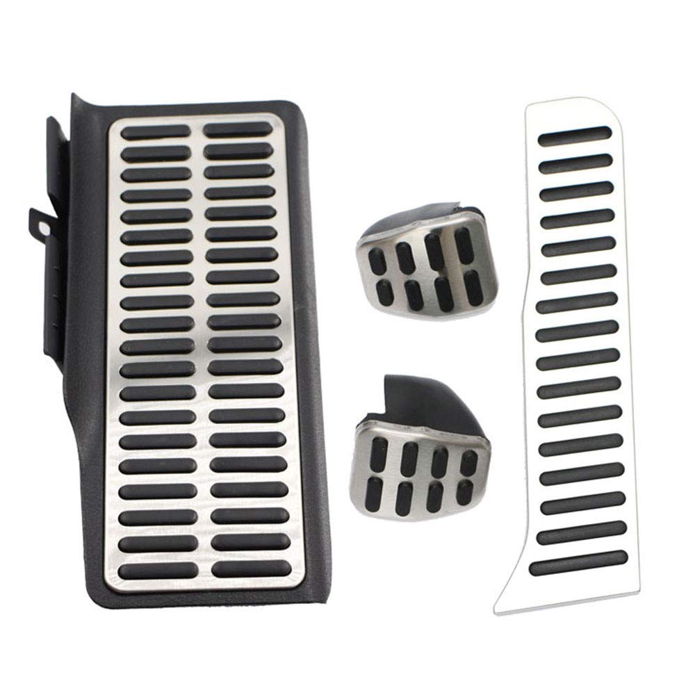 FußStüTze Pedale Edelstahl-Auto-Brennstoff-Gas-Pedal-Pads Fußstütze-Pedale Abdeckungen for VW Jetta Mk6 lhd Autostil FußStüTze Bremse(4Pcs MT) von SQIANKUN