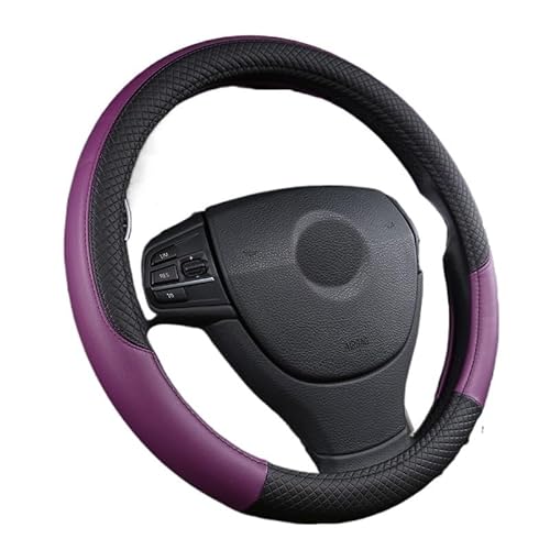 Lenkradbezug Universelle Auto-Lenkradabdeckung for 37–38 cm großes Autozubehör Lenkrad BezüGe(Purple) von SQIANKUN