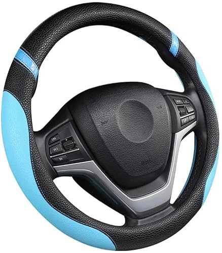 SQIANKUN Lenkradbezug Universelle Lenkradabdeckung for modische, niedliche Lenkradabdeckung for Auto 15 Zoll Lenkrad BezüGe(Blue) von SQIANKUN