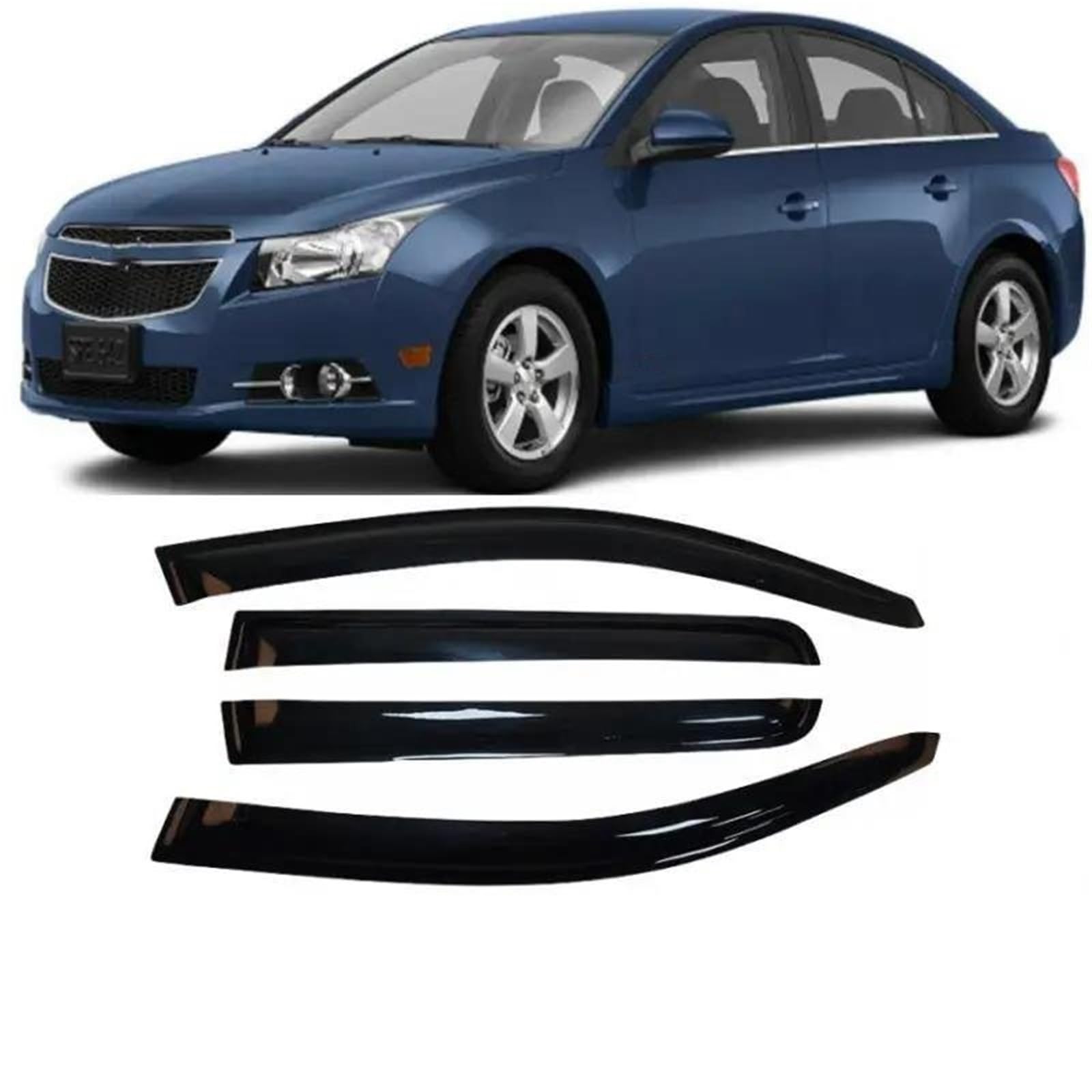 Seitenscheiben-Windabweiser Für Chevy Für Cruze Limousine 2009-2016 Fenster Visier Deflektor Regen Wache Markisen Shelter Auto Styling Auto Regenabweiser von SQIFBA