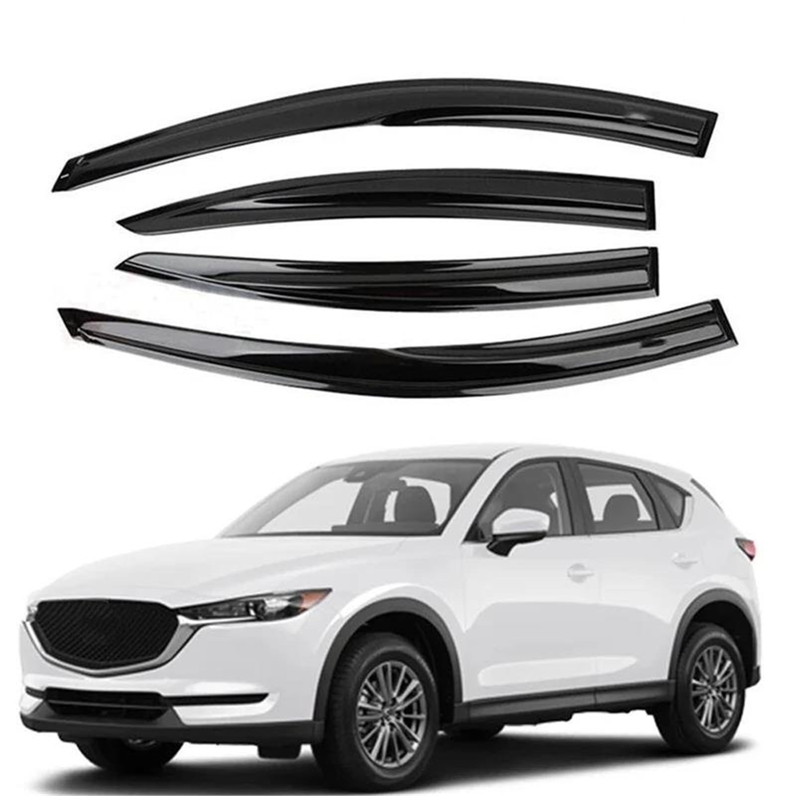 Seitenscheiben-Windabweiser Für Mazda Für CX-5 2013-2017 Auto Fenster Visier Regen Sonne Rauch Schutz Deflektor Schatten Markise Shelter Auto Regenabweiser von SQIFBA