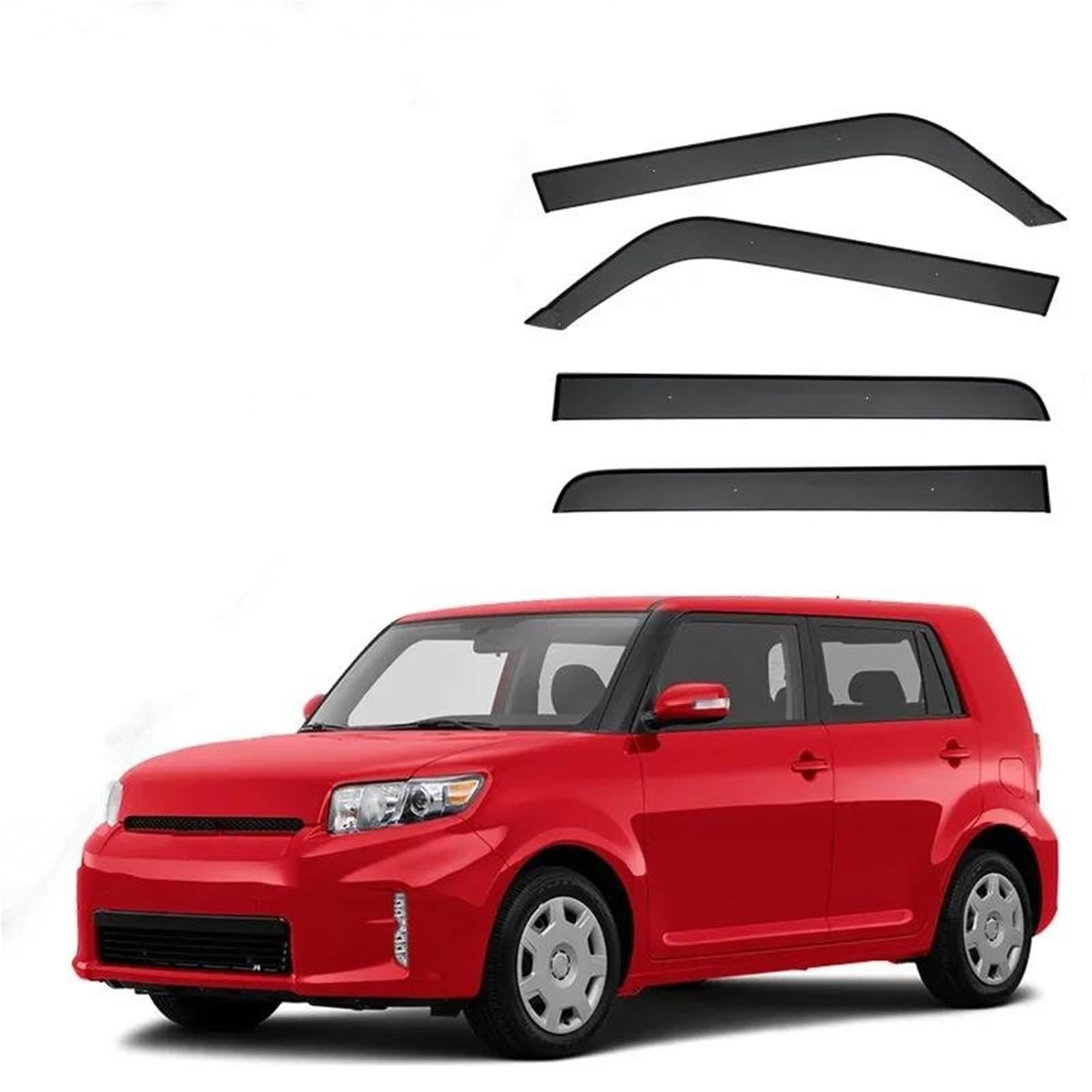 Seitenscheiben-Windabweiser Für Toyota Für Scion XB MK2-E150 2007-2015 Fenster Visier Helle Streifen Visiere Regen Schutz Tür Visier Vent Auto Regenabweiser von SQIFBA