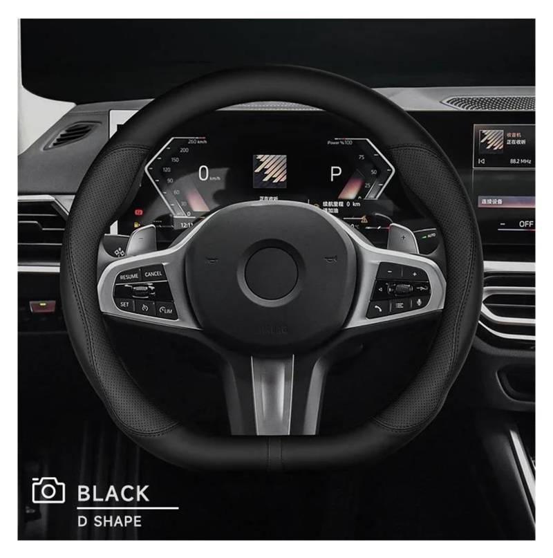 Seitenspiegelgehäuse Mikrofaser Leder Auto Lenkrad Abdeckung Für Mini Für Cooper Für R50 R55 R56 F57 Auto Zubehör Auto Rückspiegel Abdeckung(D Black) von SQOFHA