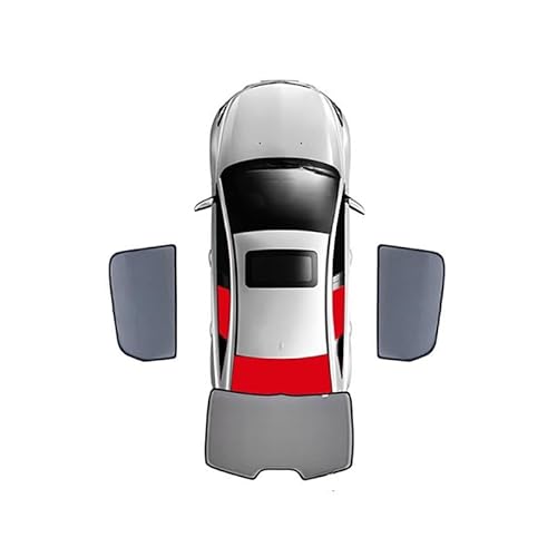 Auto Sonnenblende Für Kia Für Cerato Für Forte Für K3 2019-2021 Glas Sonnenblende Magnetische Mesh Spezielle Vorhang Windschutzscheibe Auto Sonnenschirm Auto Sonnenschutz Fenstervisiere(3pcs(Rear Back von SQRHDF