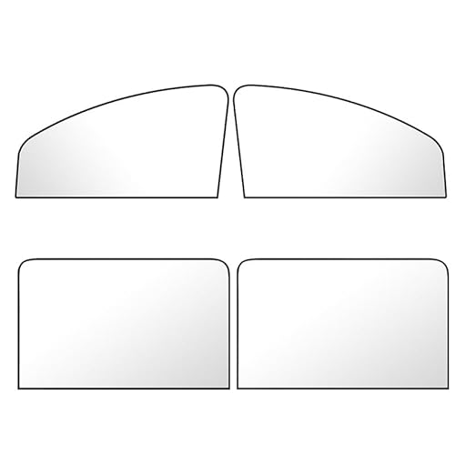 Auto Sonnenblende Magnetische Autofenster-Sonnenschutzabdeckung 1/4 Stück UV-Schutz Mesh-Sonnenschutzfolie Auto-Seitenfenster Vorhang Visierschild Auto Sonnenschutz Fenstervisiere(4Pcs) von SQRHDF