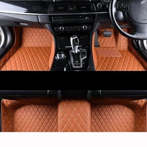 Fußmatte Pkw Auto Matten Für Chevy Für Captiva 7seat C100 C140 2012~2016 Auto Teppiche Leder Boden Matte Teppiche Pad Innen Teile Auto Leder Fussmatten(RHD Brown) von SQRHDF