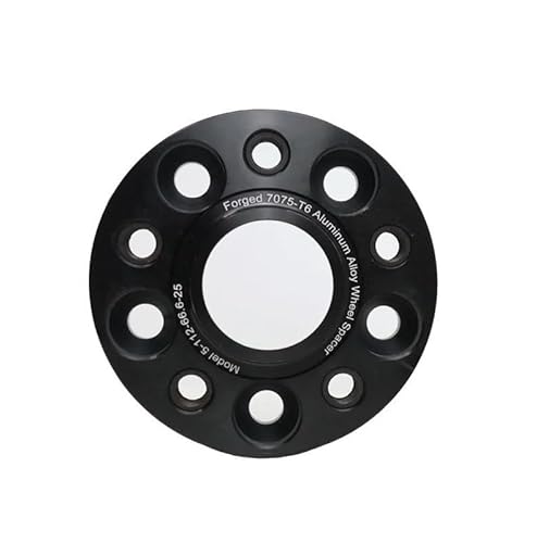 Spurverbreiterung Aluminium 1 Stück Spurverbreiterungen 5x112 CB 66,6 Mm Felgenadapter Für Ssangyong Für Chairman Für Korando Für Korando Spurverbreiterung Spurplatten(1pc Spacer 30mm-BK) von SQRHDF