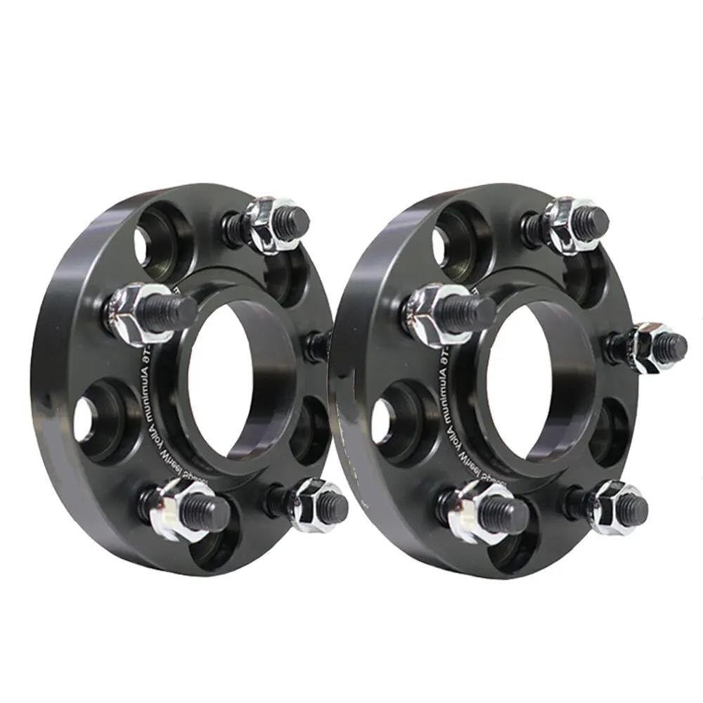 Spurverbreiterung Aluminium 2 Stück 25/30/35/40/mm PCD 5x108 CB 63,4mm Aluminium Rad Spacer Adapter 5 Lug FÜR FOCUS FÜR WINDSTAR FÜR T-BIRD FÜR MONDEO Spurverbreiterung Spurplatten(20mm Black spacers) von SQRHDF