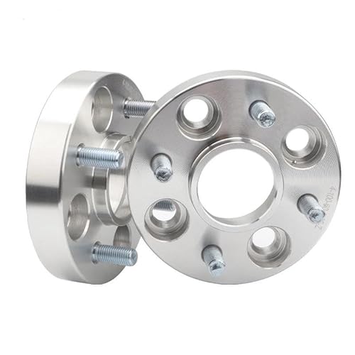 Spurverbreiterung Aluminium 2 Stück PCD 5x114,3 70,6mm 15/20/25/30/35/40/45/50mm Rad Spacer Adapter 5 Lugs Für Ford Für Mustang Spurverbreiterung Spurplatten(2PC Silver 30mm) von SQRHDF