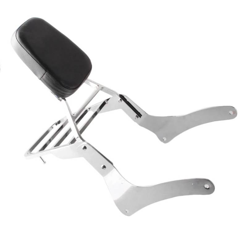 Gepäckträger Für Kawasaki Für Vulcan VN900 Klassische 1996-2012 Hinten Passagier Rückenlehne Sissy Bar Gepäck Rack Chrom Legierung Motorrad Hinten Gepäckträger von SQTGJJJ