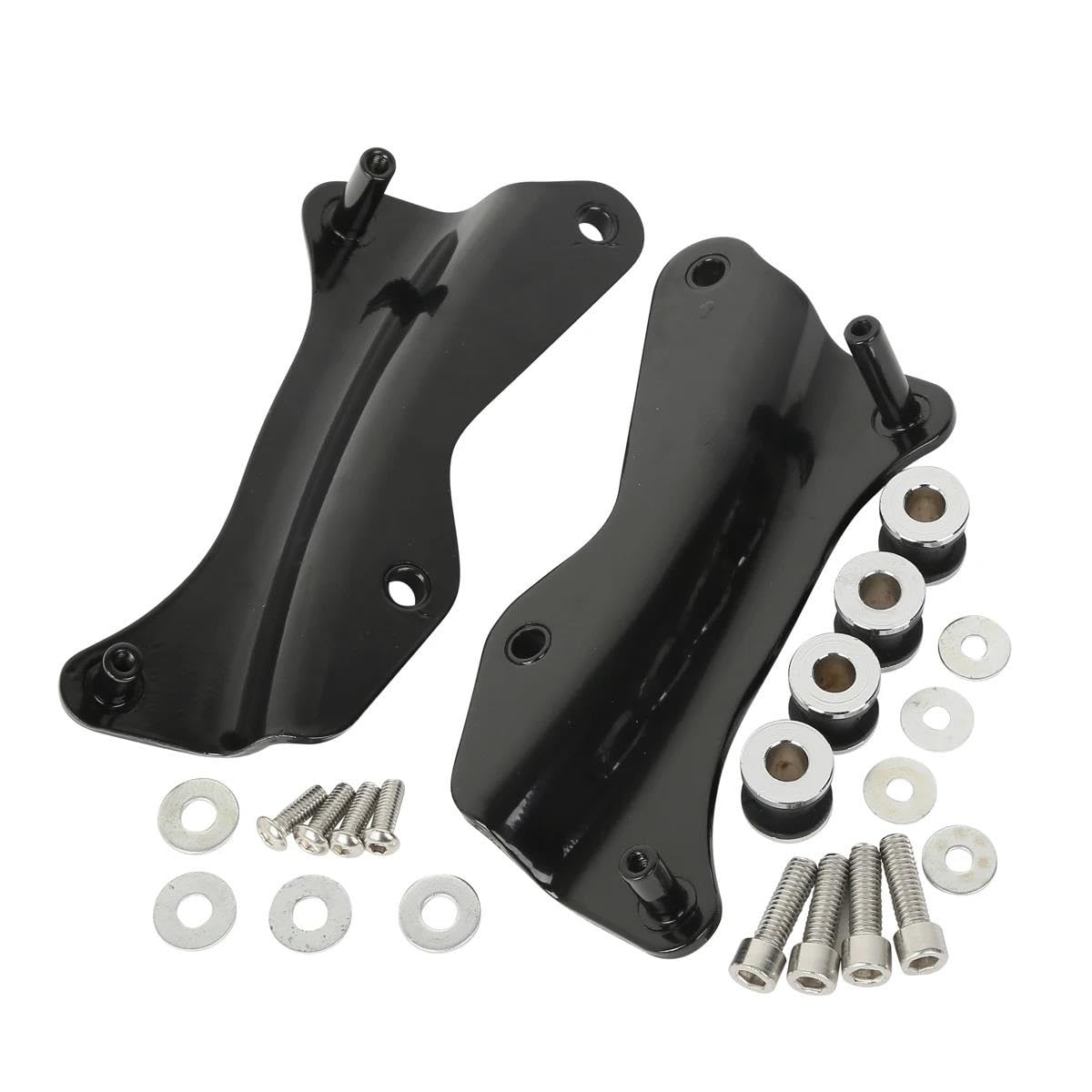 Gepäckträger Motorrad Two Up Tour Pack Gepäckträger Für Für Touring Road King Für Road Glide Für Street Glide 2014-2023 2019 Motorrad Hinten Gepäckträger(Black Docking) von SQTGJJJ