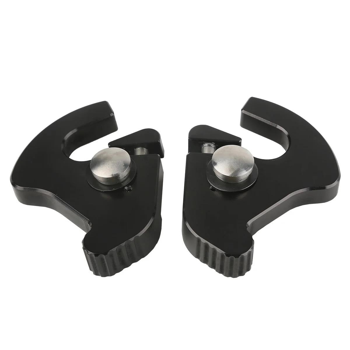 Gepäckträger Sissy Bar Gepäckträger Docking Latch Clips Für Für Touring Für Road King Electra Für Straße Motorrad Zubehör Motorrad Hinten Gepäckträger(Schwarz) von SQTGJJJ