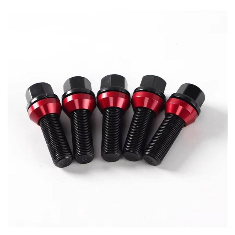 Spurverbreiterungen Für A4 A5 A6 M14x1,5 4/5 Stück Rad B12.9 Geschmiedete Schrauben Muttern Schraube Spurverbreiterung(5PCS 40mm Ball) von SQWDWEGF