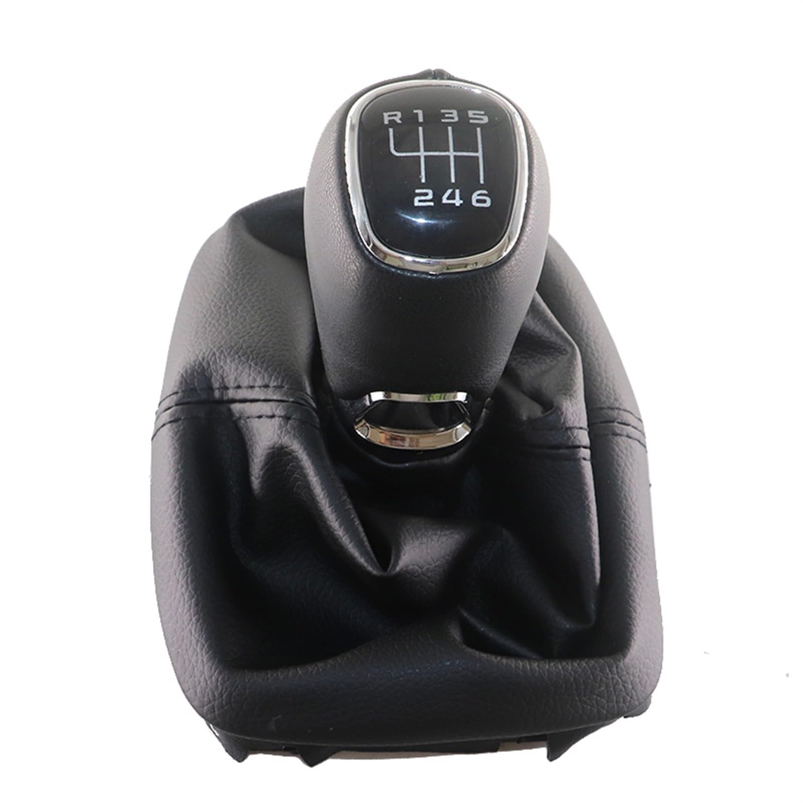 Auto Schaltknauf Für Seat Für Alhambra 2000-2010/5-Gang 6-Gang-Schaltgetriebe Auto Schalthebel Schaltknauf Getriebe Schaltknaufmanschette Schaltknaufabdeckung(6 Speed) von SRESSKGA