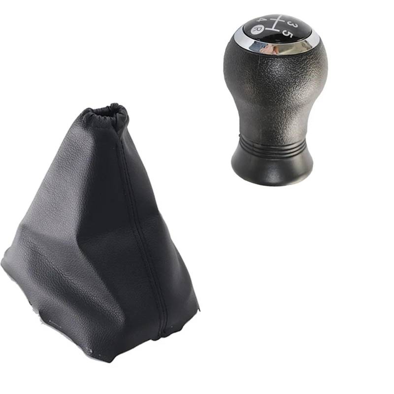 Auto Schaltknauf Für Toyota Für Auris I 1 MK1 (E15) 2005-2012 / Manuell MT 5-Gang-Schaltknauf Schalthebelmanschette Schaltknaufabdeckung(5 Speed Set) von SRESSKGA