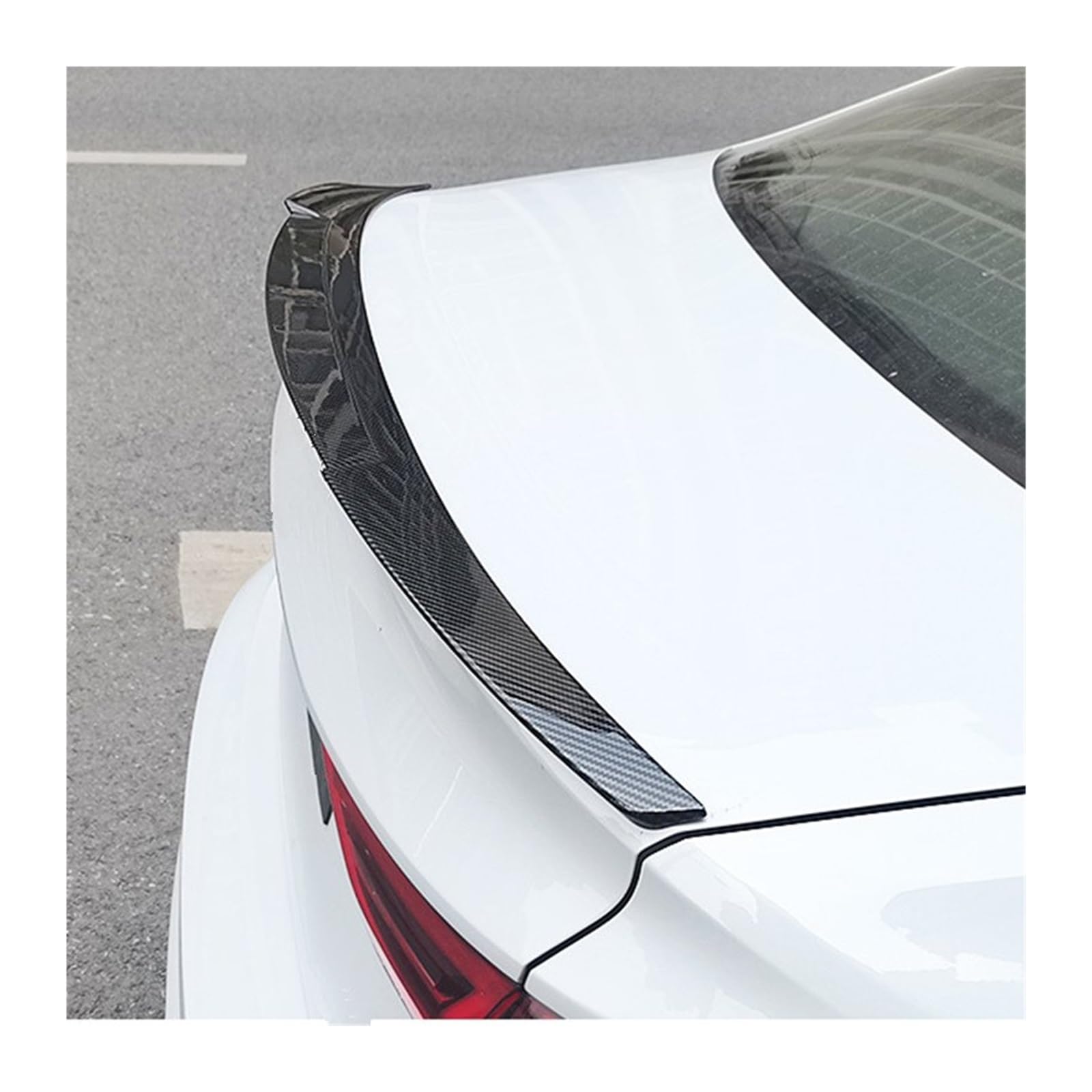 Auto Spoiler Für A3 Für Sline S3 RS3 8Y Limousine Für Fließheck 2021-2023 Auto Heckspoiler Heckspoiler(M4 Carbon Look) von SRESSKGA