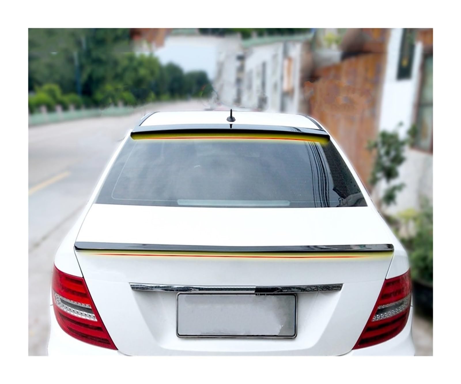 Auto Spoiler Für Benz W204 C180 C200 C260 C300 C63 2007-2013 Dachspoiler Heckspoiler Heckspoiler(KIT Black) von SRESSKGA