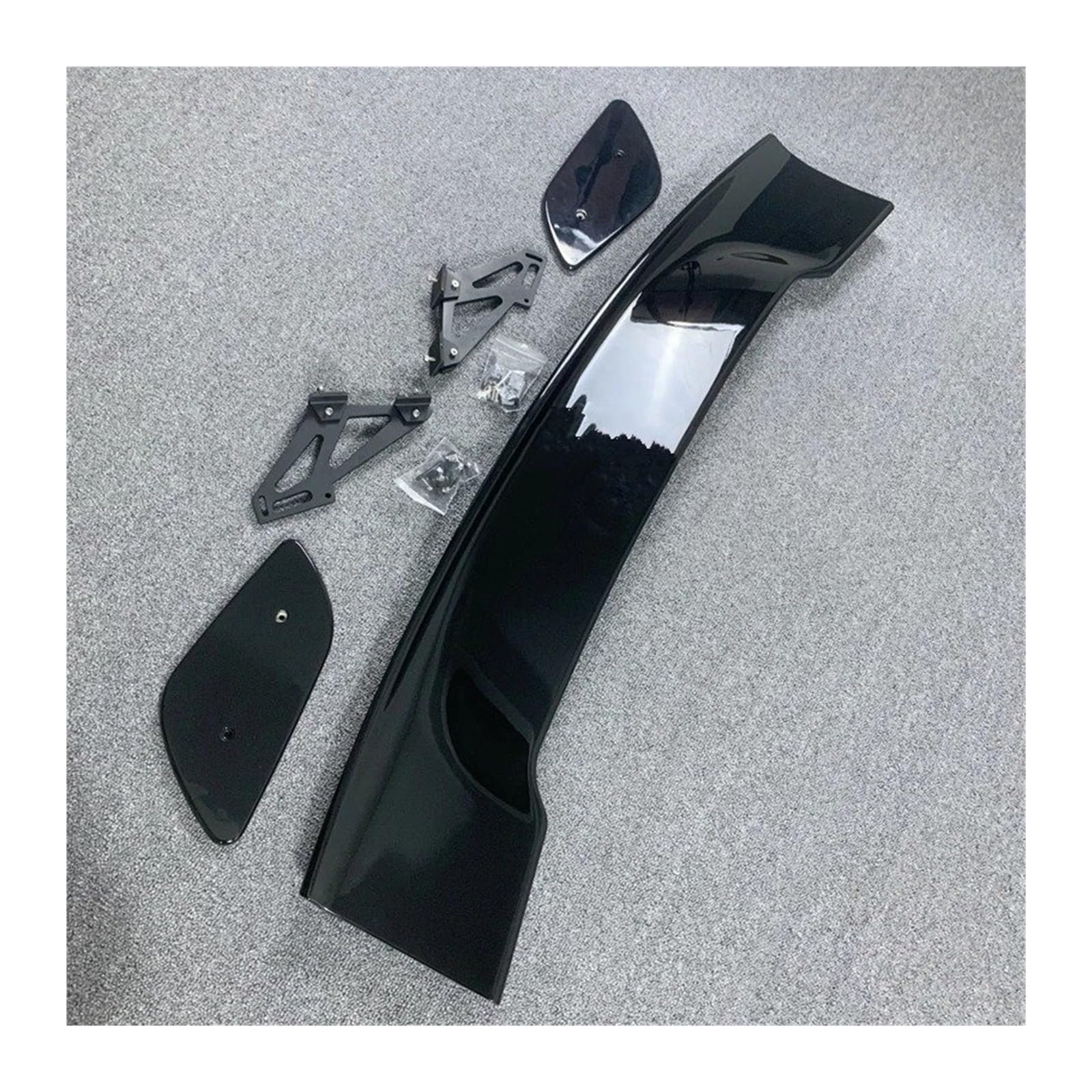 Auto Spoiler Für Nissan 350Z 370Z Z33 Z34 R34 R35 Hinten Dach GT Spoiler Flügel Stamm Lip Boot Abdeckung Heckspoiler(ABS Bright Black) von SRESSKGA