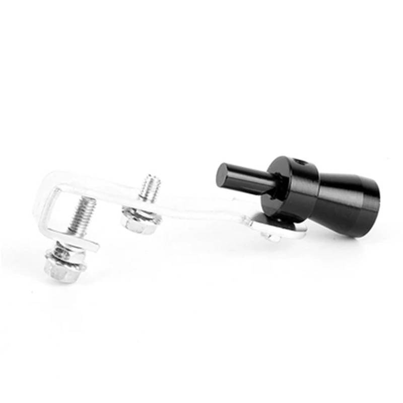 Schalldämpfer Endrohr 1Pcs Universal Auto Turbo Sound Gerät Auspuffrohr Turbo Sound-Whistle Auto Turbo Schalldämpfer Endrohre(Black-s) von SRKATI