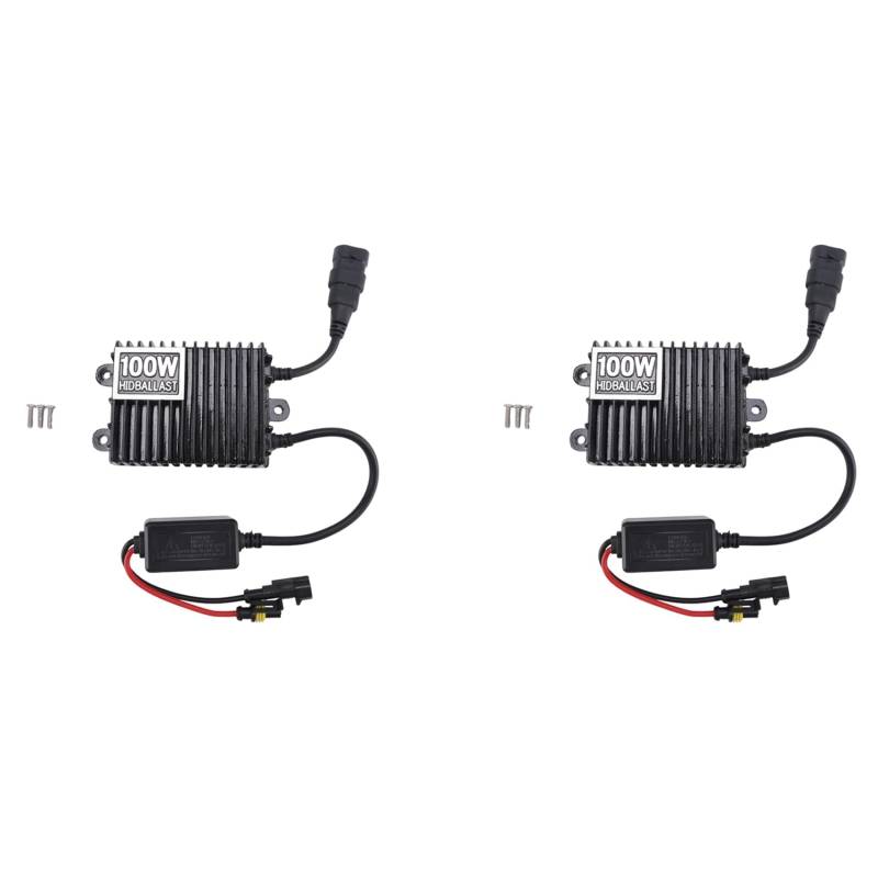 SRMAN 2X 12V Slim 100W Hid Ballast Xenon Licht Ballast Schnell Start Ultra DüNn von SRMAN