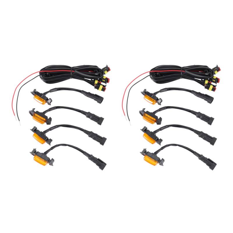 SRMAN 8X KüHlergrill Amber Led Lights Kit für Grill 2016-2018 von SRMAN