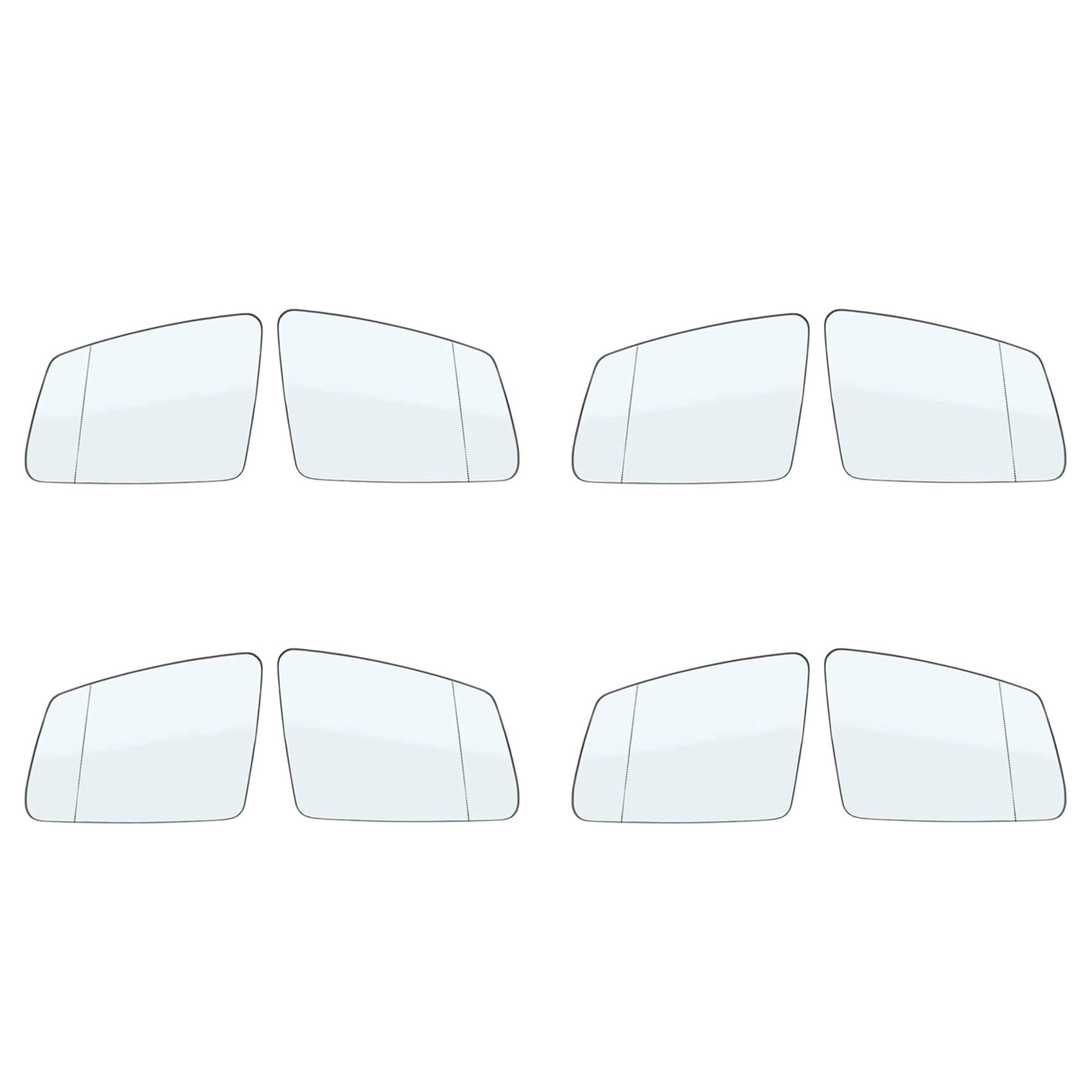 SRMAN 8X Rechts + Linke Seite RüCkspiegelglas Len 2128100521 2128100621 für - C E S GLA W204 W212 W221 von SRMAN