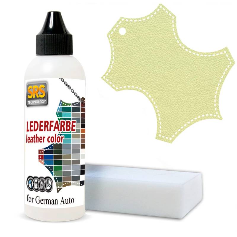 Professionelles Lederfarbe für BMW 100ml Dakota Color Passend Kunstleder und Leder Reparatur und Lederpflege Auto (Dakota lemon) von SRS TECHNOLOGY