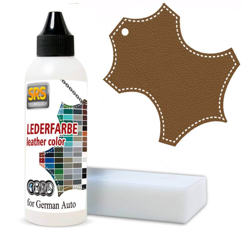 Professionelles Lederfarbe für BMW 100ml Dakota Color Passend Kunstleder und Leder Reparatur und Lederpflege Auto (Dakota sattelbraun) von SRS TECHNOLOGY