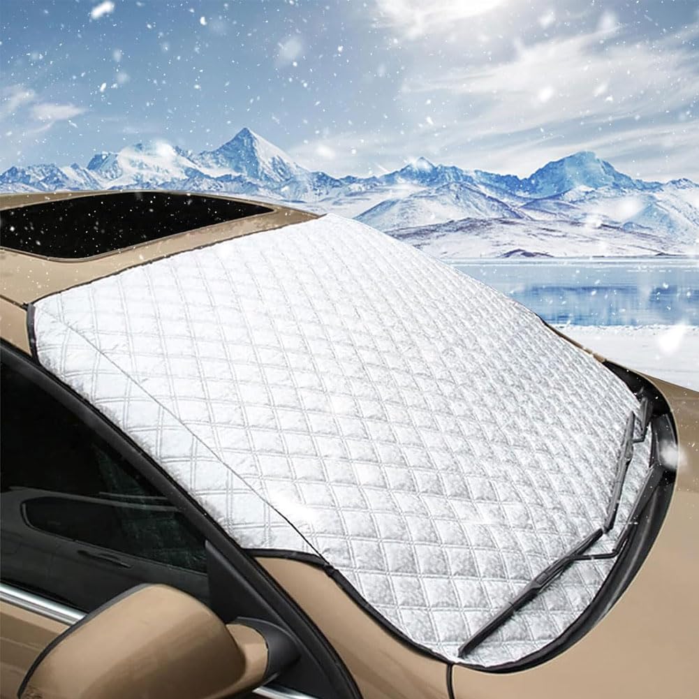 Frontscheibenabdeckung für Merce-des Be-nz GLE 7seat 2020, Auto Windschutzscheiben Abdeckung Universal Eisschutzfolie Schnee EIS Frost Staub UV von SRTMIRJJ
