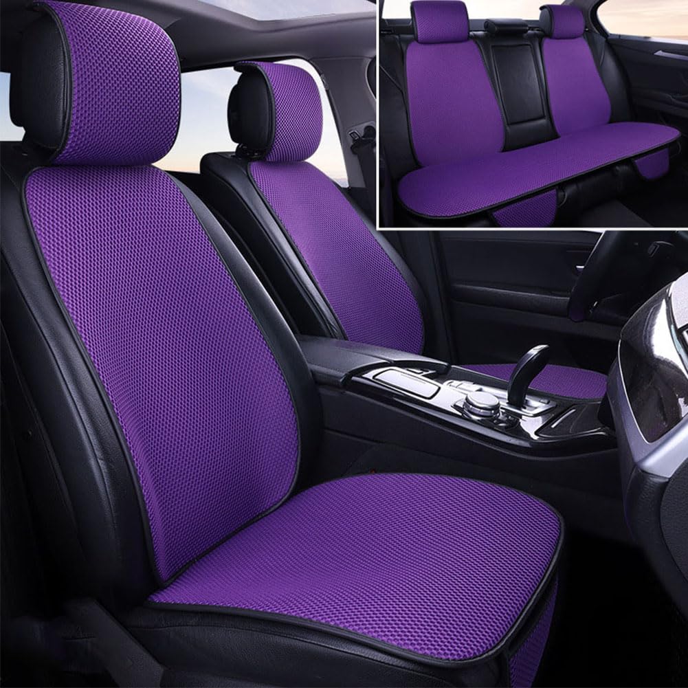 SRTMIRJJ Auto Sitzkissen Komplettset für Toyota Yaris Cross SUV 2021-2023, Flachs Autositzschutz mit Rückenlehne Auto Sitzunterlage Anti Rutsch,E von SRTMIRJJ