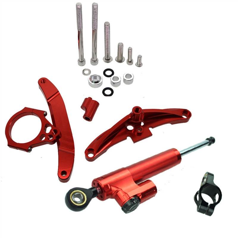 Motorrad Stabilisator Lenkungsdämpfer Für Y&AMAHA Für FZ1 FAZER Für FZ1-N 2006 2007 2008 2009 2010 2011 2012 2013 2014 2015 CNC-Lenkungsdämpferhalterungs-Montagesatz(15) von SRVSQTPTVK