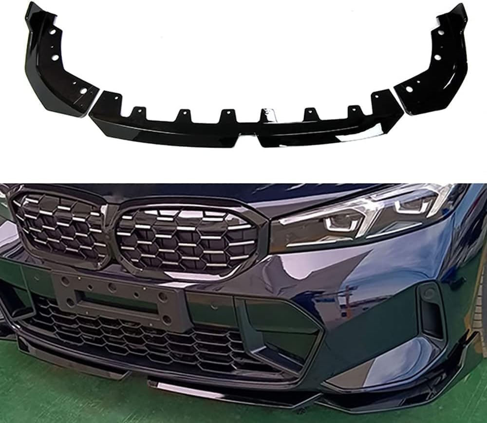 Auto Frontlippe Frontspoiler für BM-W Serie 3 G20 G28 Lci 2023+,Front Stoßfängerlippe Unterem Splitterblatt-Körperkit,Diffusor Körper Kinnschutz Styling Antikollisions Zubehör von SSCOR