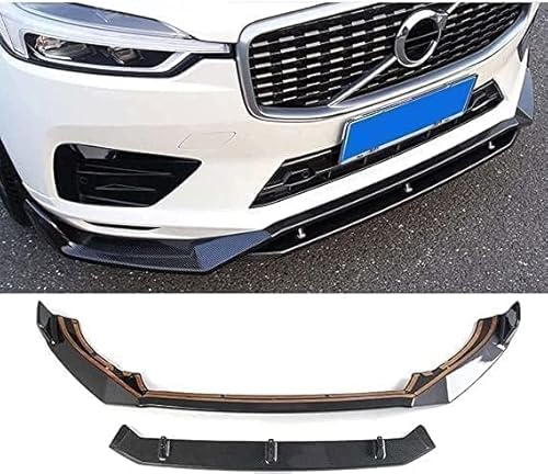 Auto Frontspoiler Für V-olvo XC60 2018 2019 2020,FrontstoßStange Diffusor Umlenker Spoilerlippe,Front Bumper Splitter Kit,Body Antikollisions Protector von SSCOR