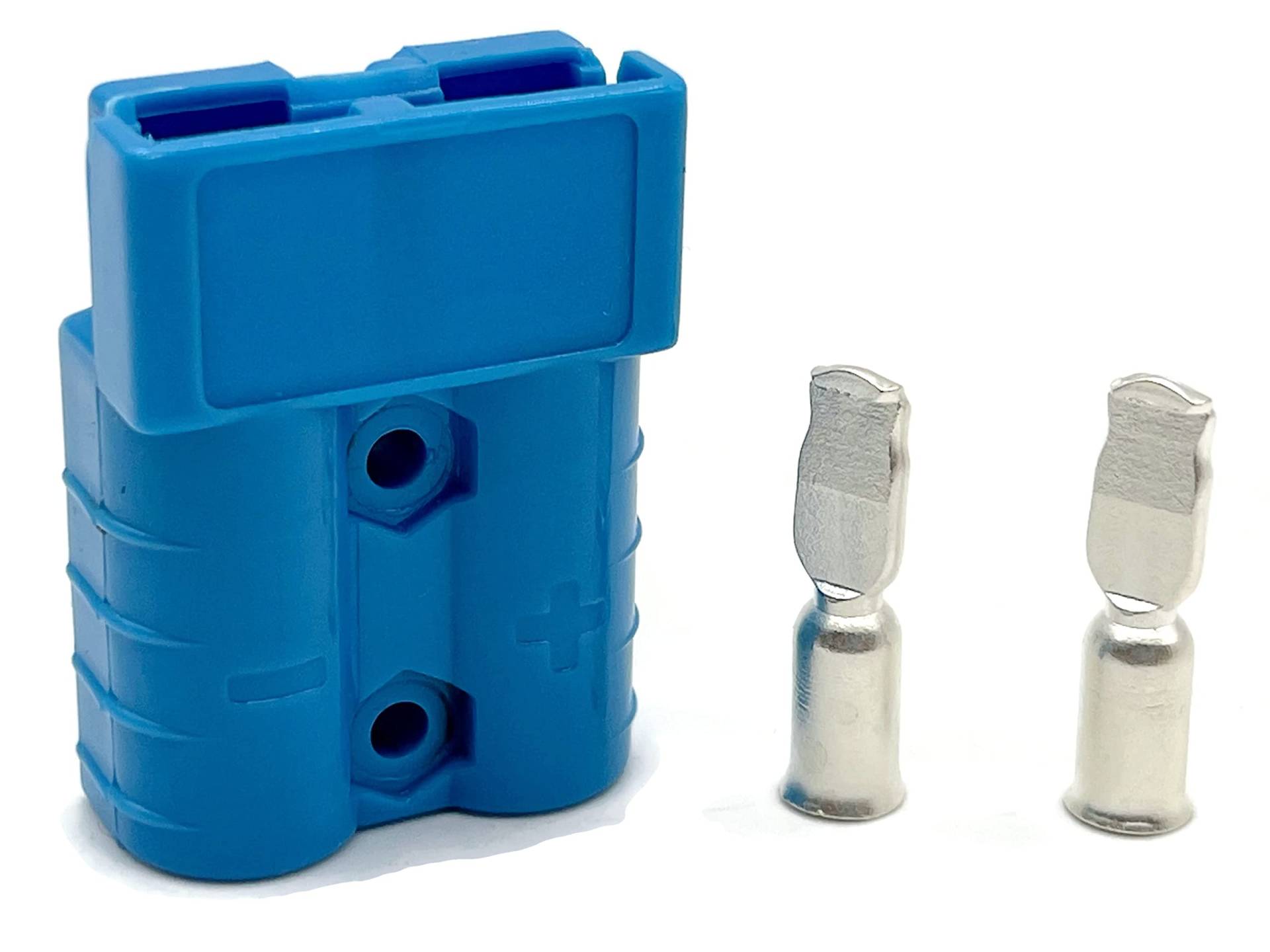 Batterie Stecker 50A 16 mm2 blau Steckverbinder für Gabelstapler Kabel von eXODA