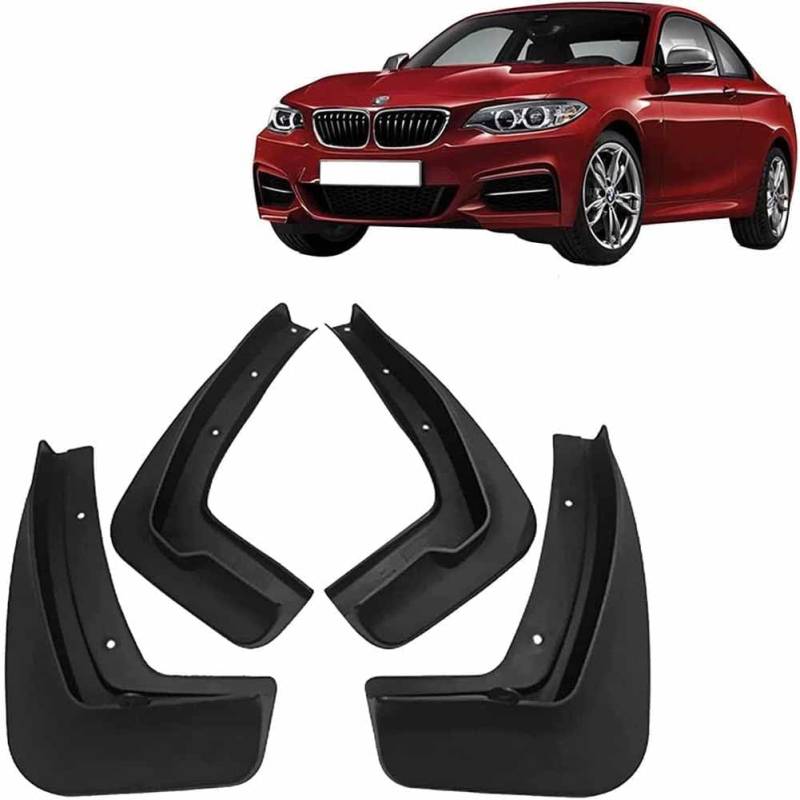 Auto Schmutzfänger für B-MW 2 Series F22 F45 2015-2020, Spritzschutz Kotflügel Vorne Hinten Fende Anti-Sand Splash Schutz Schlamm Flaps Zubehör von SSIMOO