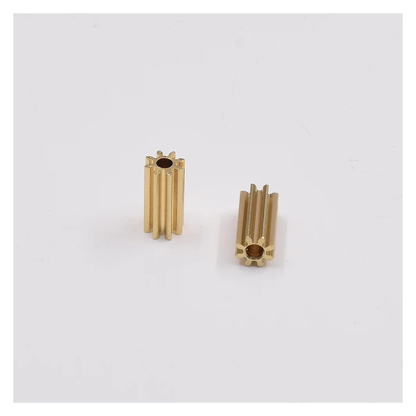 0.5 Modulus Metal Copper Brass Gear 8T Teeth 10mm Height Brass Pinion Gear Fit 2mm Shaft RC Toy Car Motor Drivers von SSOPTMCB