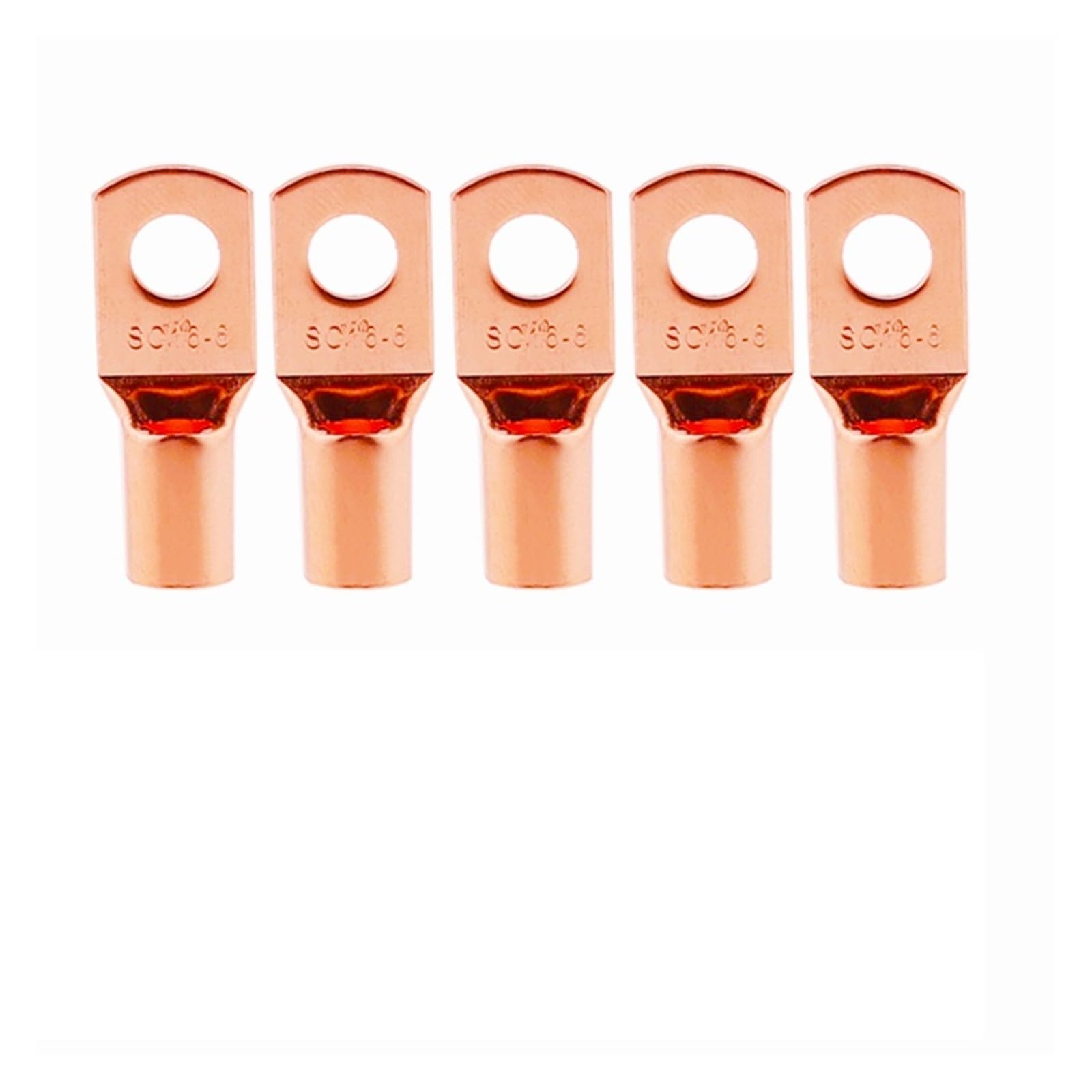 10/25/50/100pcsCopper Lug Ring Wire Connectors Cable Crimp Terminal SC6-6 SC6-8 SC10-6 SC10-8 SC16-6 SC25-6 SC25-8(SC16-6,25PCS) von SSOPTMCB