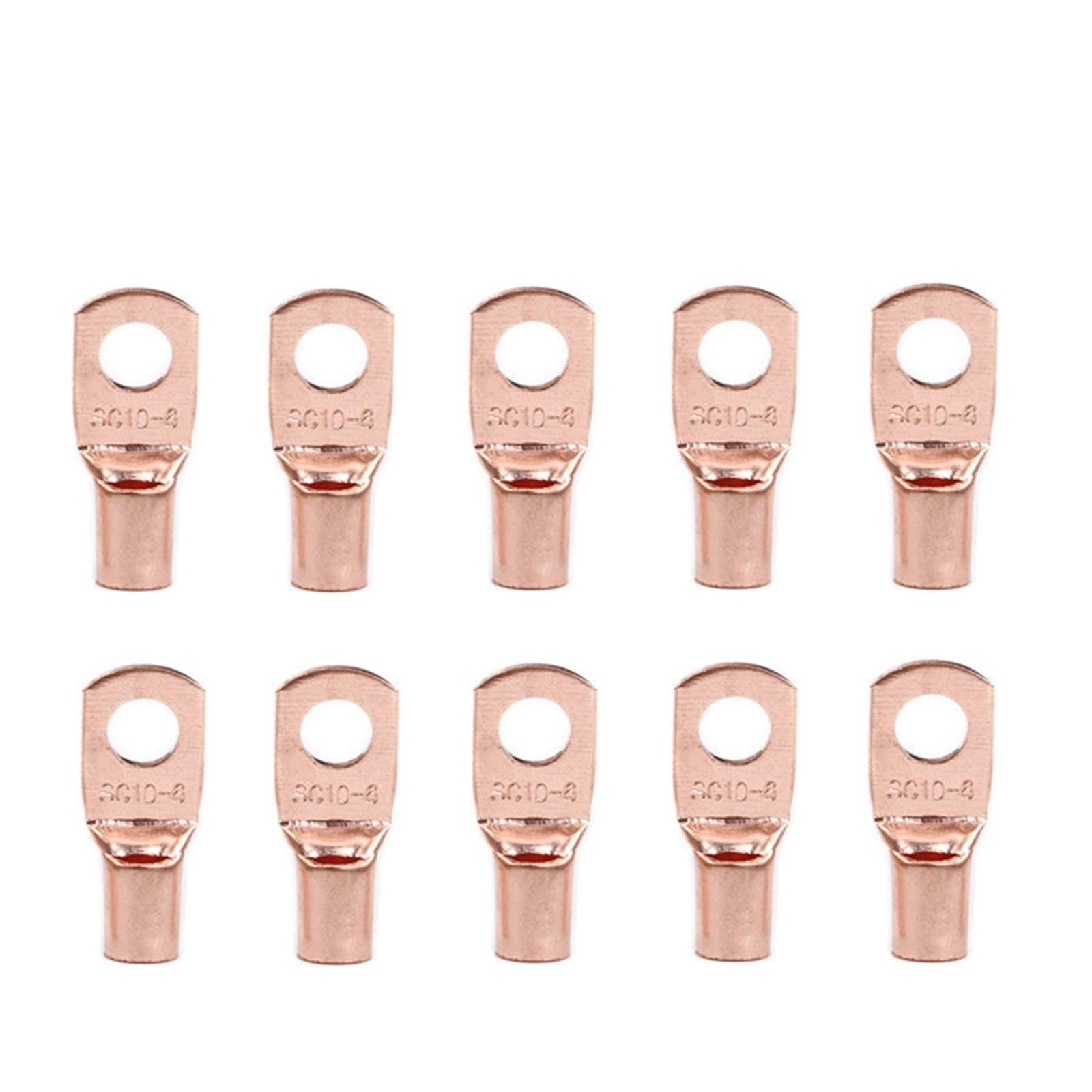 100/50pcs Copper Lug Ring Wire Connectors Cable Crimp Terminal SC6-6 SC6-8 SC10-6 SC10-8 SC16-6 SC16-8 SC25-6(SC10-6,100PCS) von SSOPTMCB