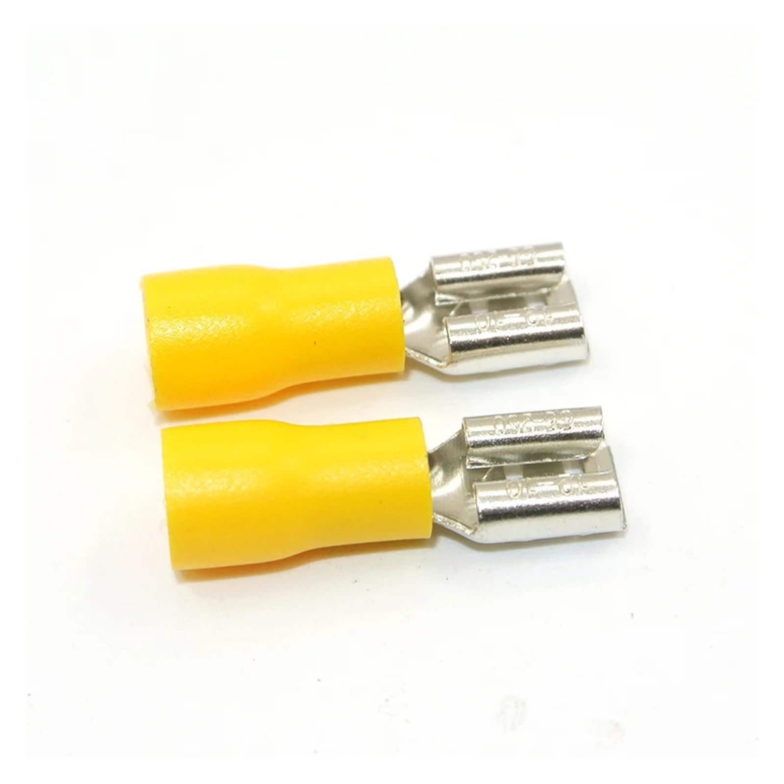 1000PCS 12-10AWG 6.3mm 1/4" Female Male Yellow Spade Wire Connector Crimping Terminals Electrical Crimp Terminal(1000pcs female) von SSOPTMCB