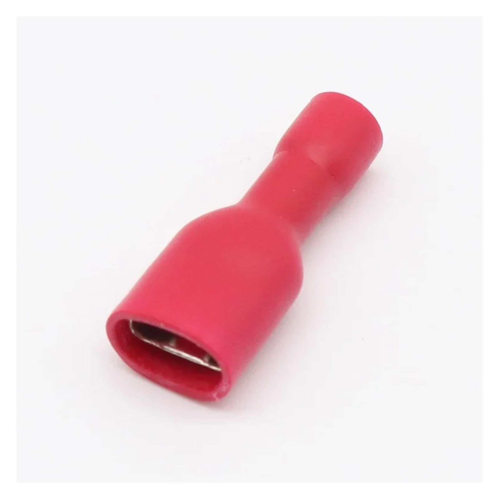 100PCS 6.3mm Female Male Spade Insulated Electrical Crimp Terminal Connectors H1E1 Cable Terminals(100 red Female only) von SSOPTMCB