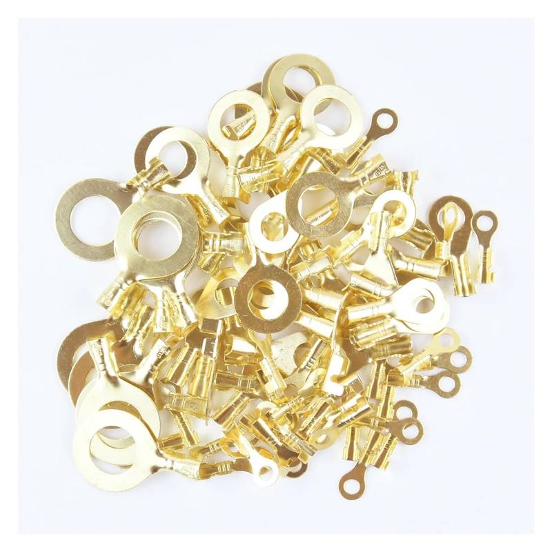 100PCS Open Barrel Wire Crimp Copper Terminal Connerctor- Non-Insulated Ring Lugs Crimp Cable Connector(M3) von SSOPTMCB