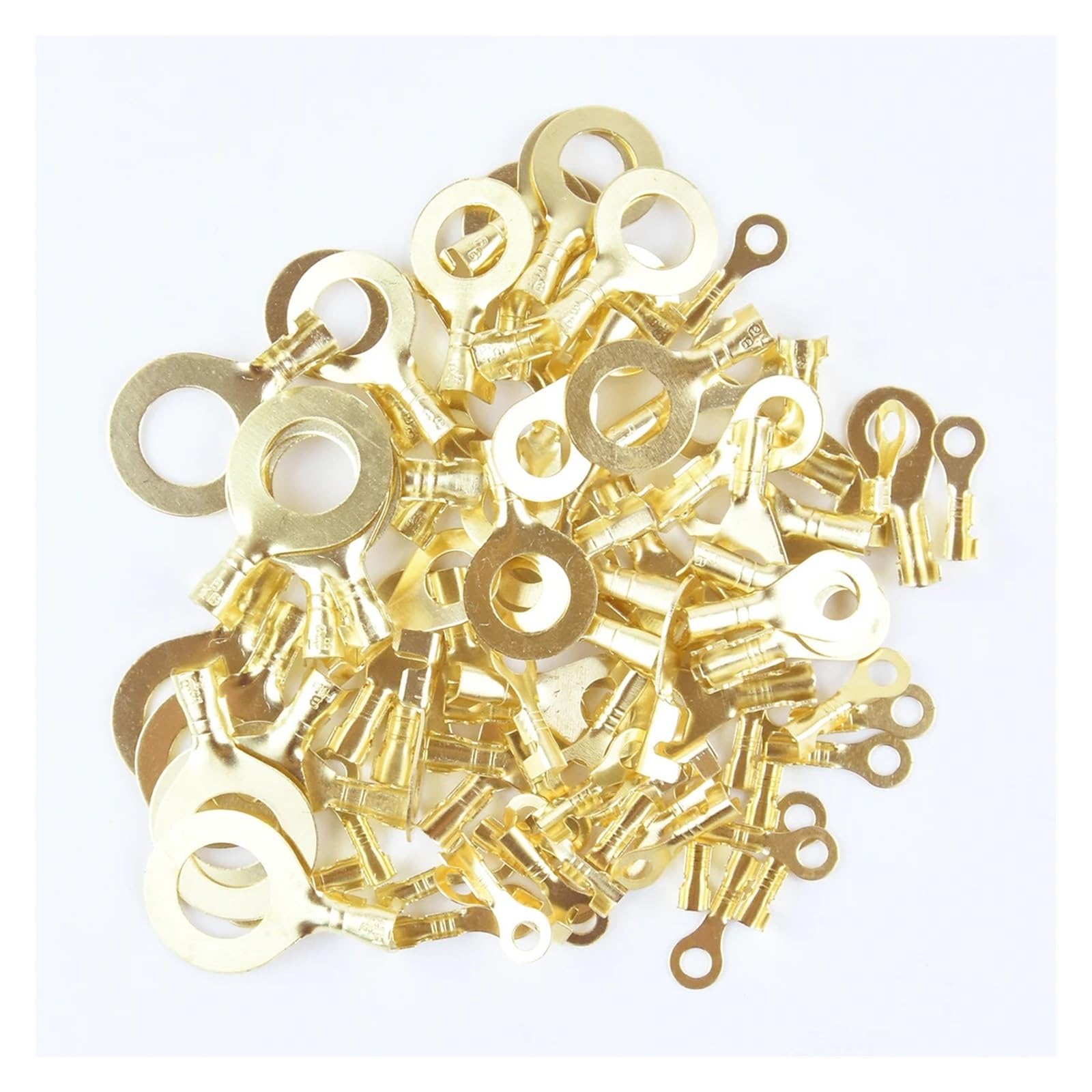 100PCS Open Barrel Wire Crimp Copper Terminal Connerctor- Non-Insulated Ring Lugs Crimp Cable Connector(M5) von SSOPTMCB