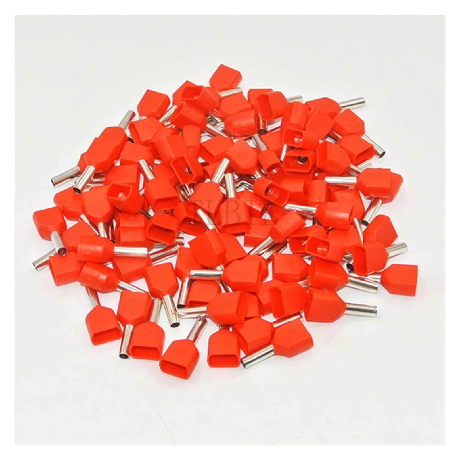 100PCS Red Copper Insulated Ferrules Cord End Crimp Terminal Double Wire Connector Pin Electrical Cable Connector(Red,100PCS_TE1508) von SSOPTMCB