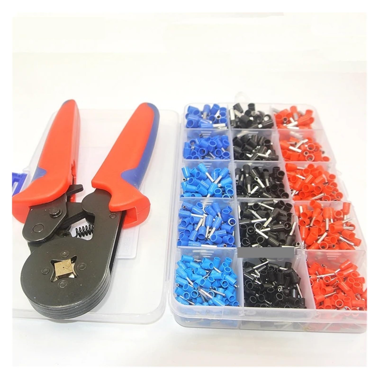 1065 Wire Crimping Tool Kit AWG 12-22 Terminal Connector Sleeves Contractors Ferrule Crimper Pliers Pin End Terminal(1065 and Red 864) von SSOPTMCB